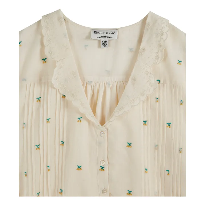 Emile et Ida Blouse Zoba Brodée - Collection Femme | Ecru
