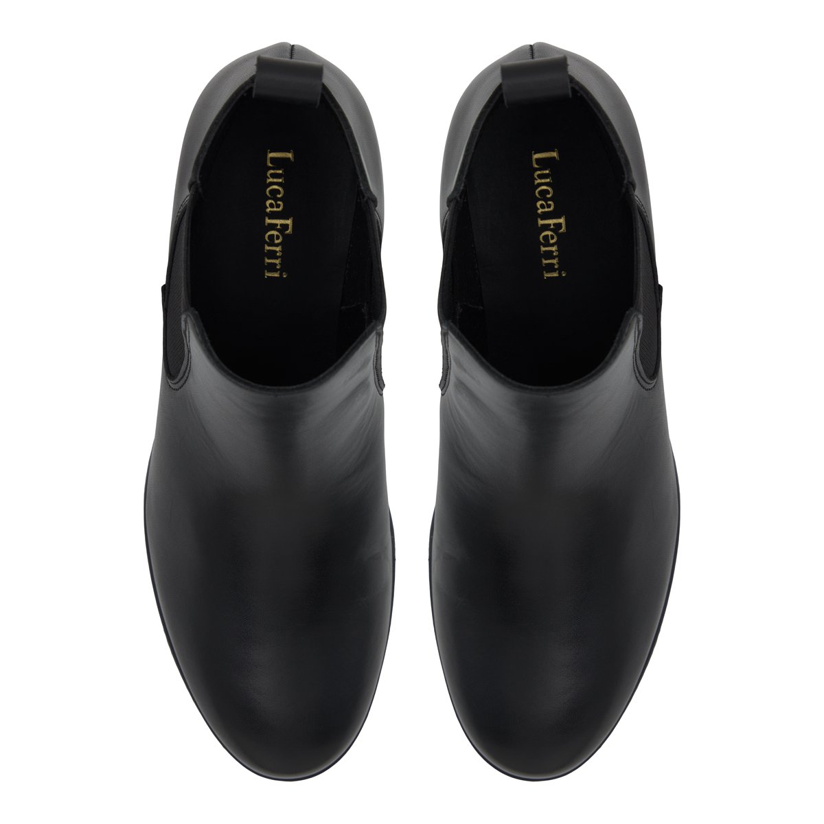 LUCA FERRI-Wiconi-Bottines Chelsea - Talon compensé - Noir