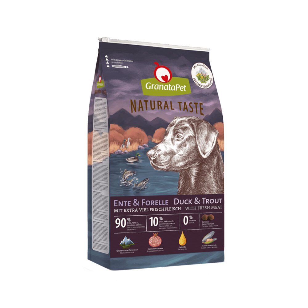 GranataPet Natural Taste Hondenvoer - Eend & Forel