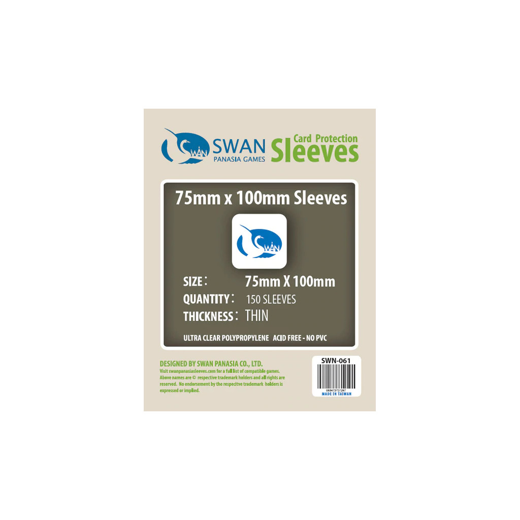 Swan Panasia - Card Sleeves Standard - 75x100mm - 150p