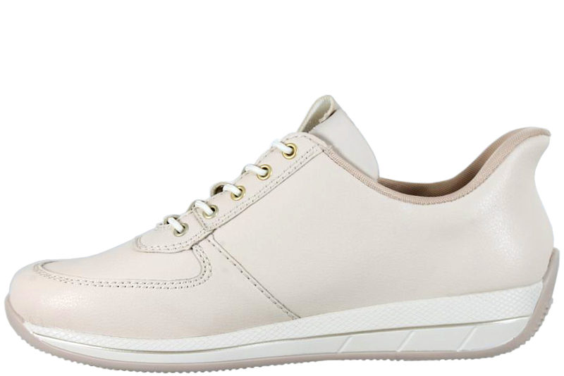 RIEKER SKO I BEIGE GLAT SKIND