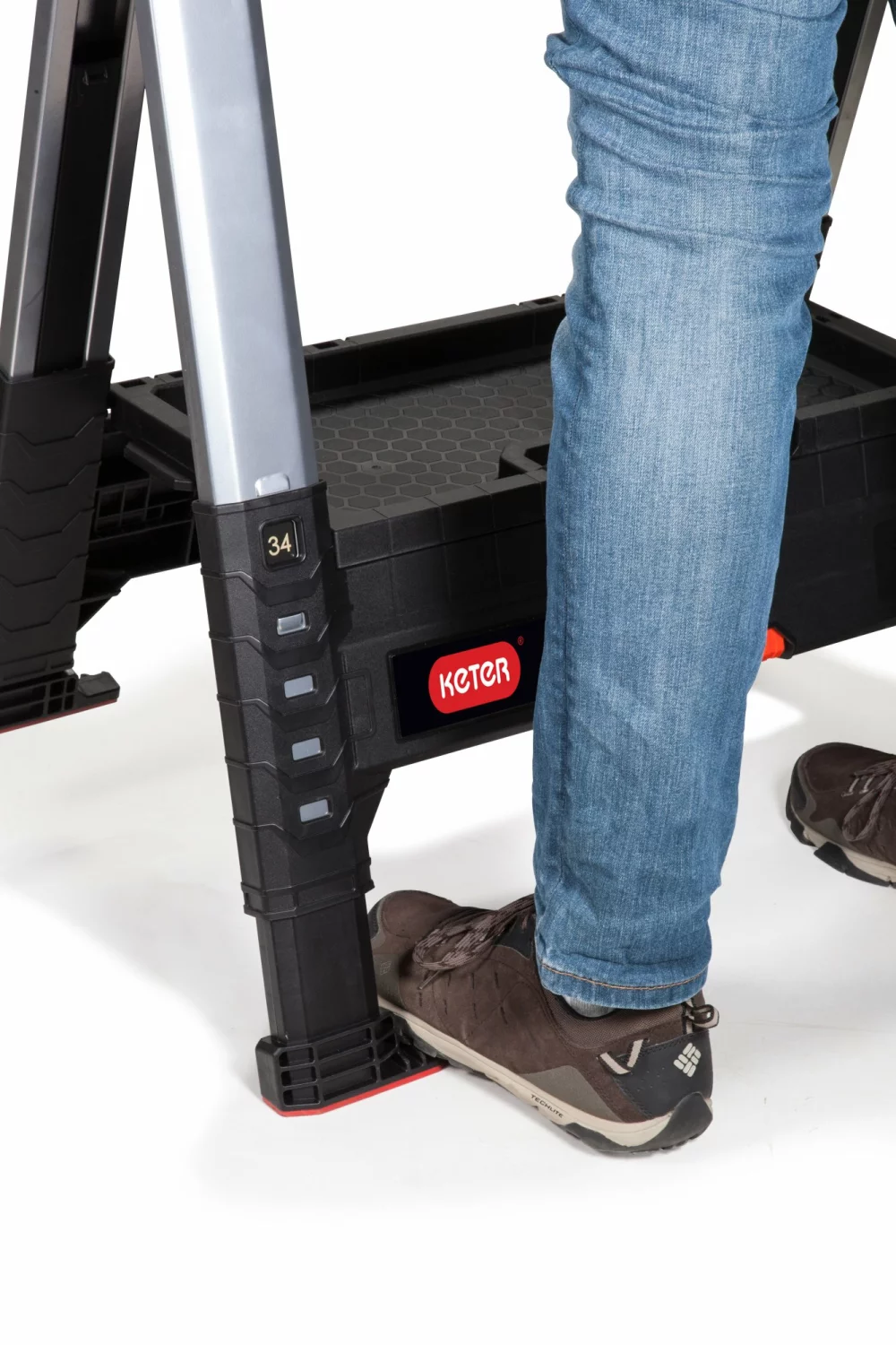 Keter 238271 Lumberjack zaagbok - Kunststof - Zwart - draagcapaciteit 675 kg - 1 stuk