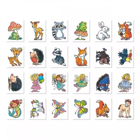 Lutz Mauder Mini-Tattoo-Set Waldtiere, 24-tlg.