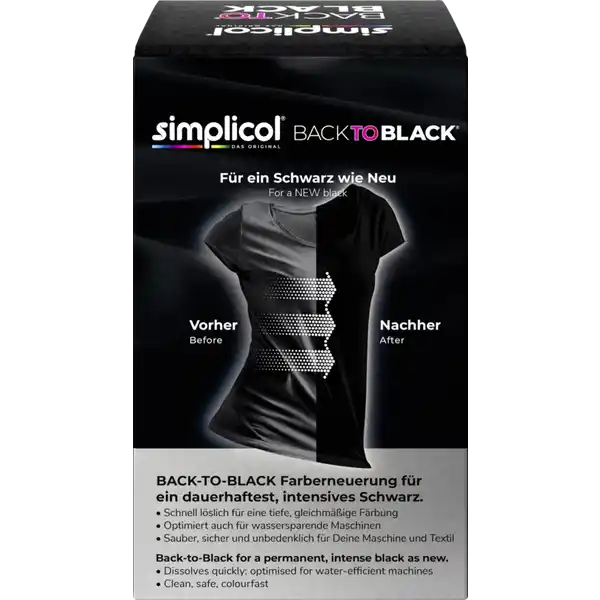 Back to Black Farberneuerung Schwarz