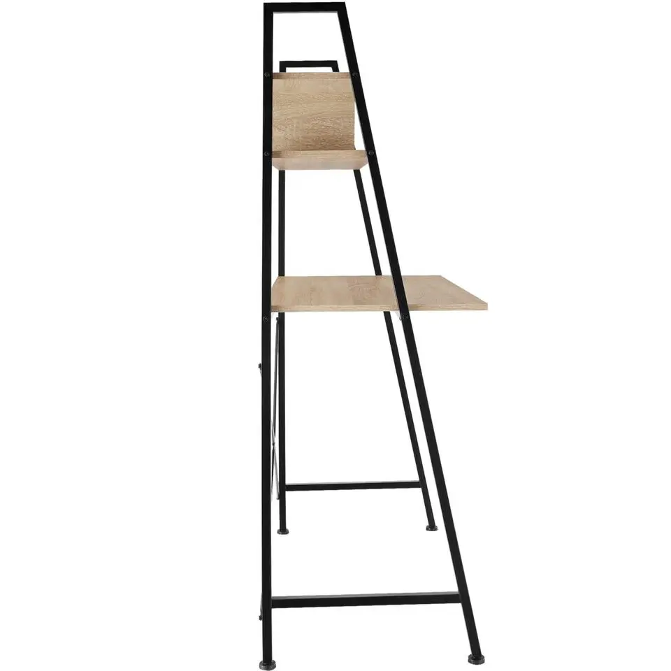 tectake Bureau Exeter 85,5x46,5x140cm, Industrieel Licht Hout, Eiken Sonoma