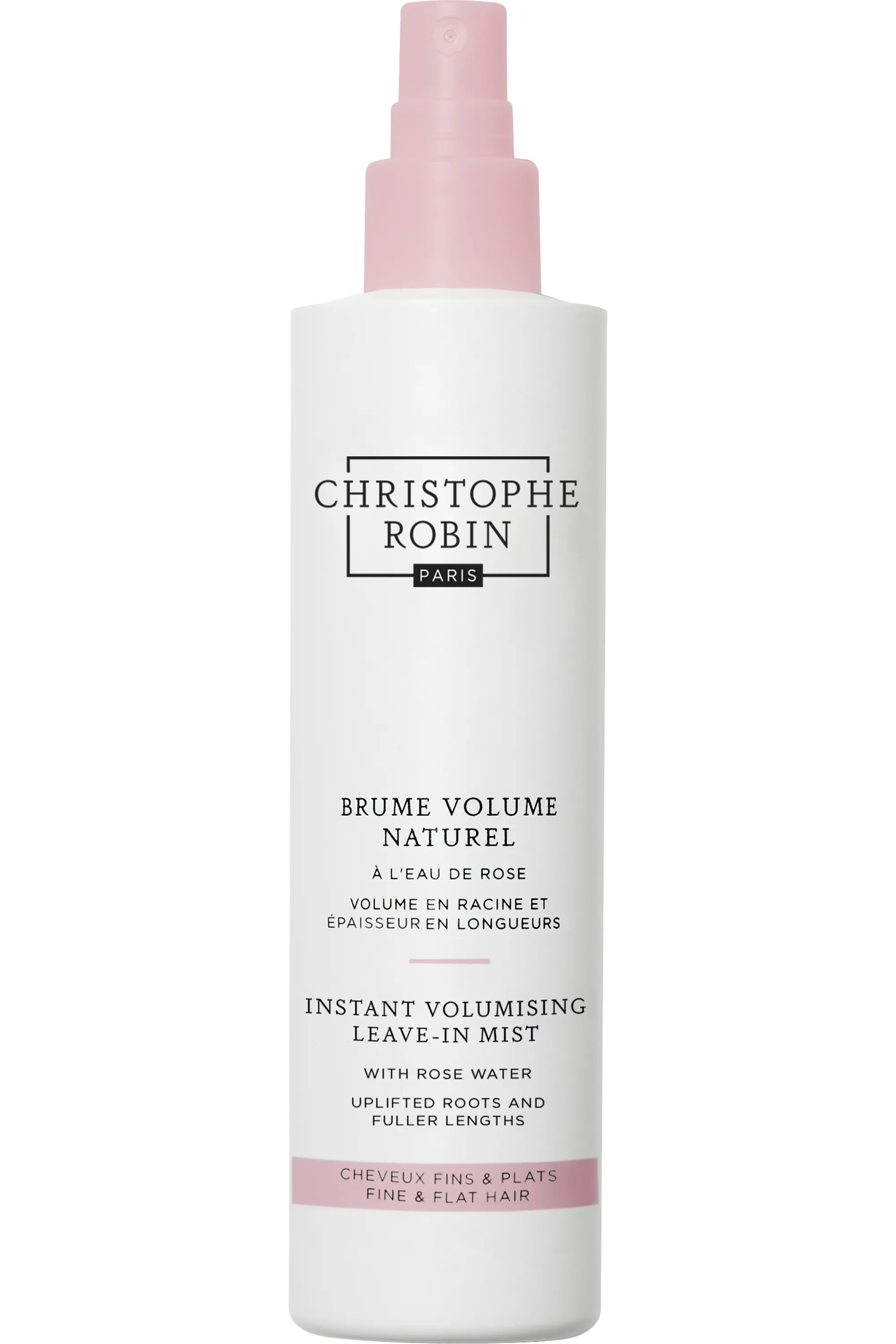 Christophe Robin Brume volumisante instantanée à l’eau de rose-150 ml