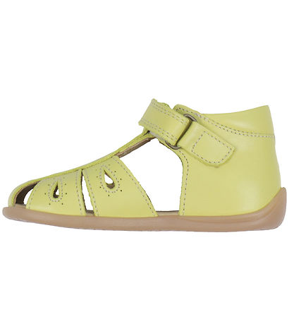 Pom Pom Sandalen - Starter-Drops Klettband - Light Lemon