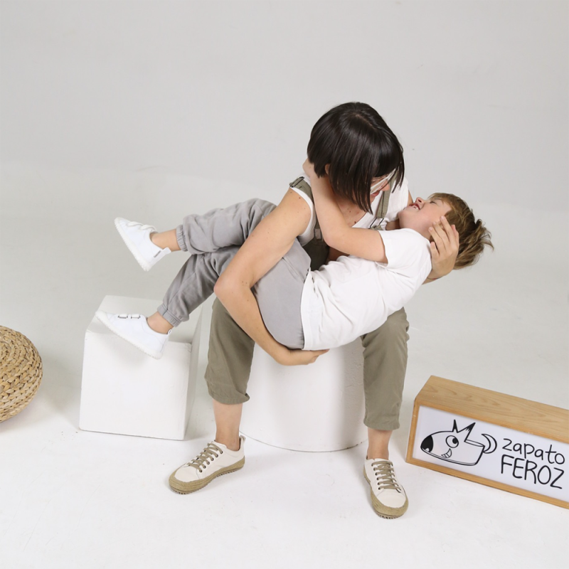 Zapato feroz Zapato Feroz Adulte Jerica Cuerda Blanc