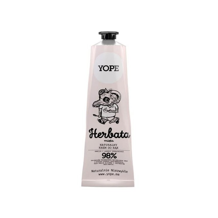 YOPE Natuurlijke Handcrème Thee en Munt 100 ml