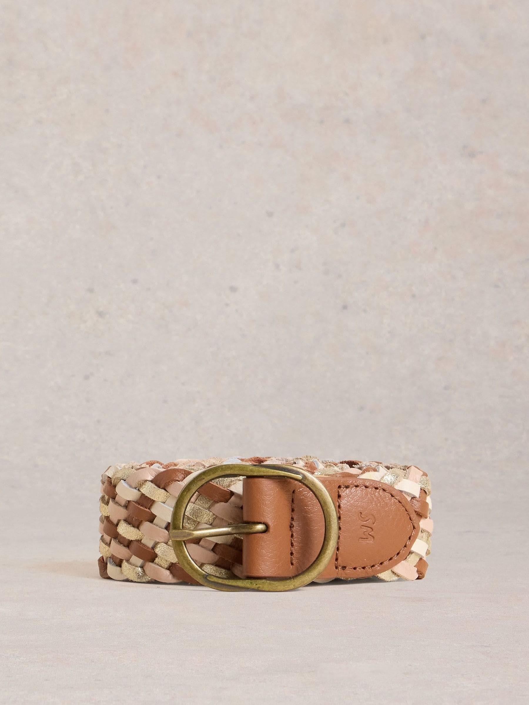 Bruin - White Stuff Leather Weave Belt