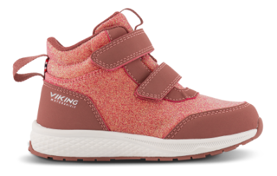 Viking Bouncy Glitter Mid WP High Sneaker Rosa 3-55510