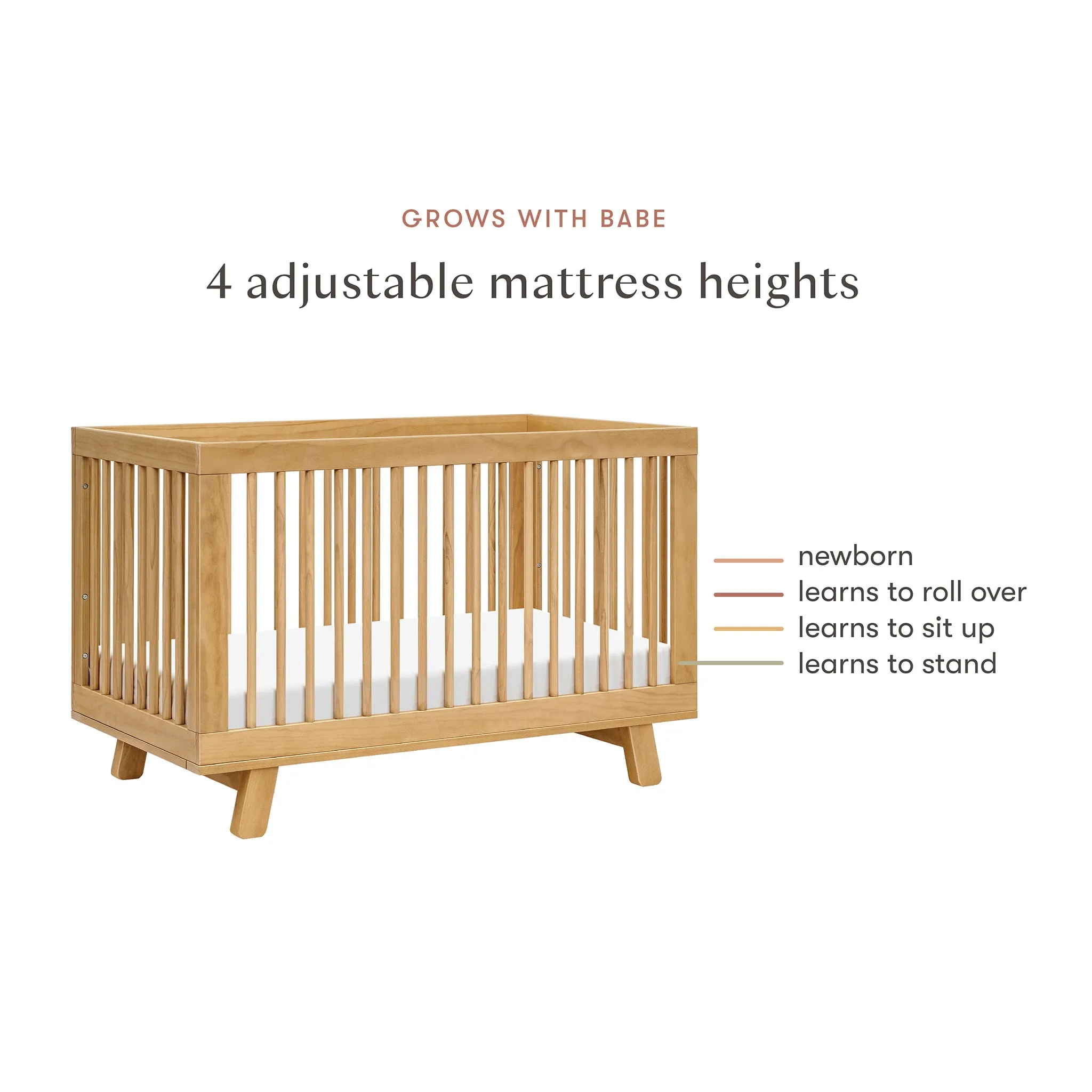 Babyletto Couchette Convertible 3 en 1 Hudson - Miel