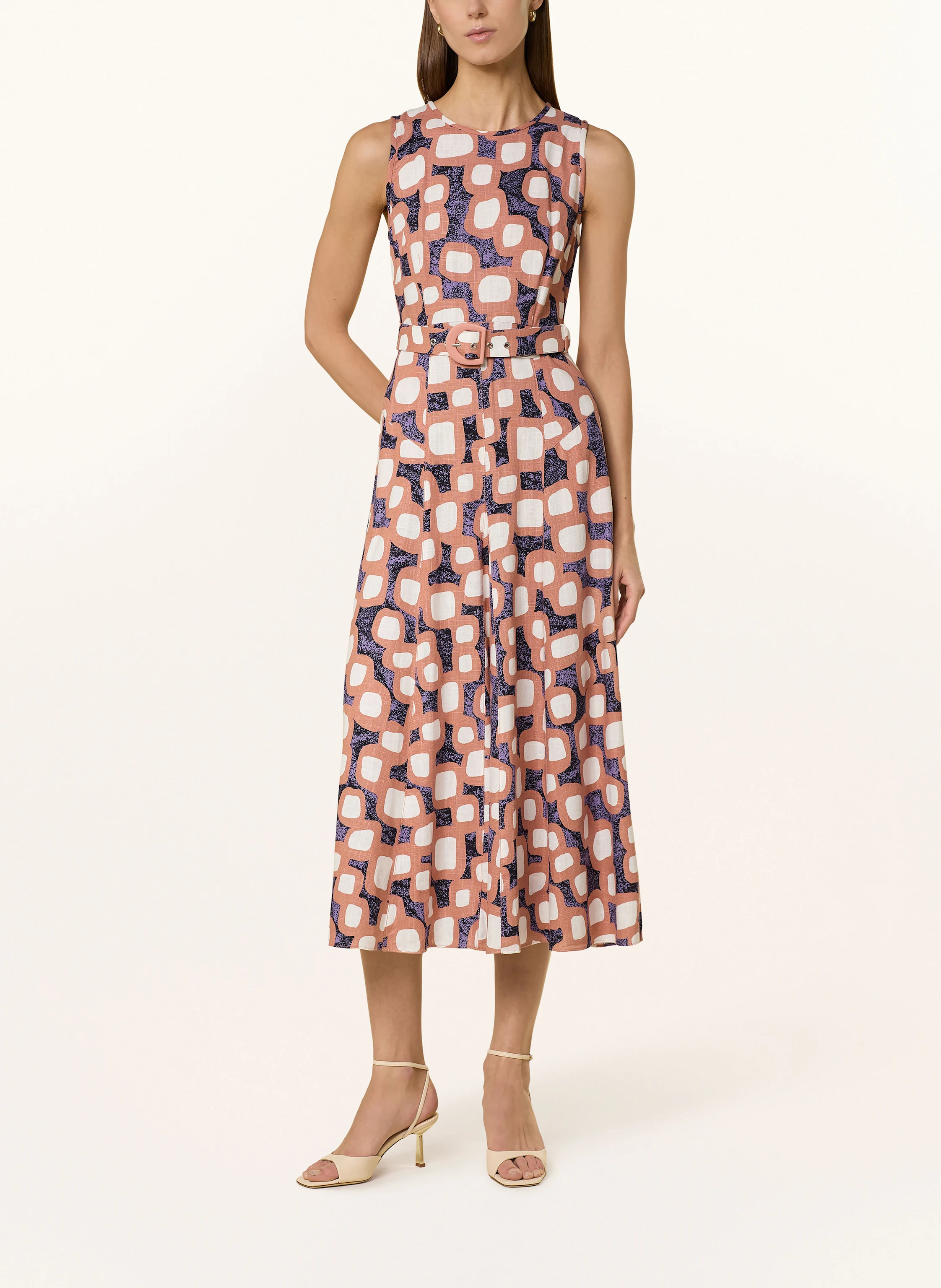 DIANE VON FURSTENBERG Kleid ELLIOT mit Leinen