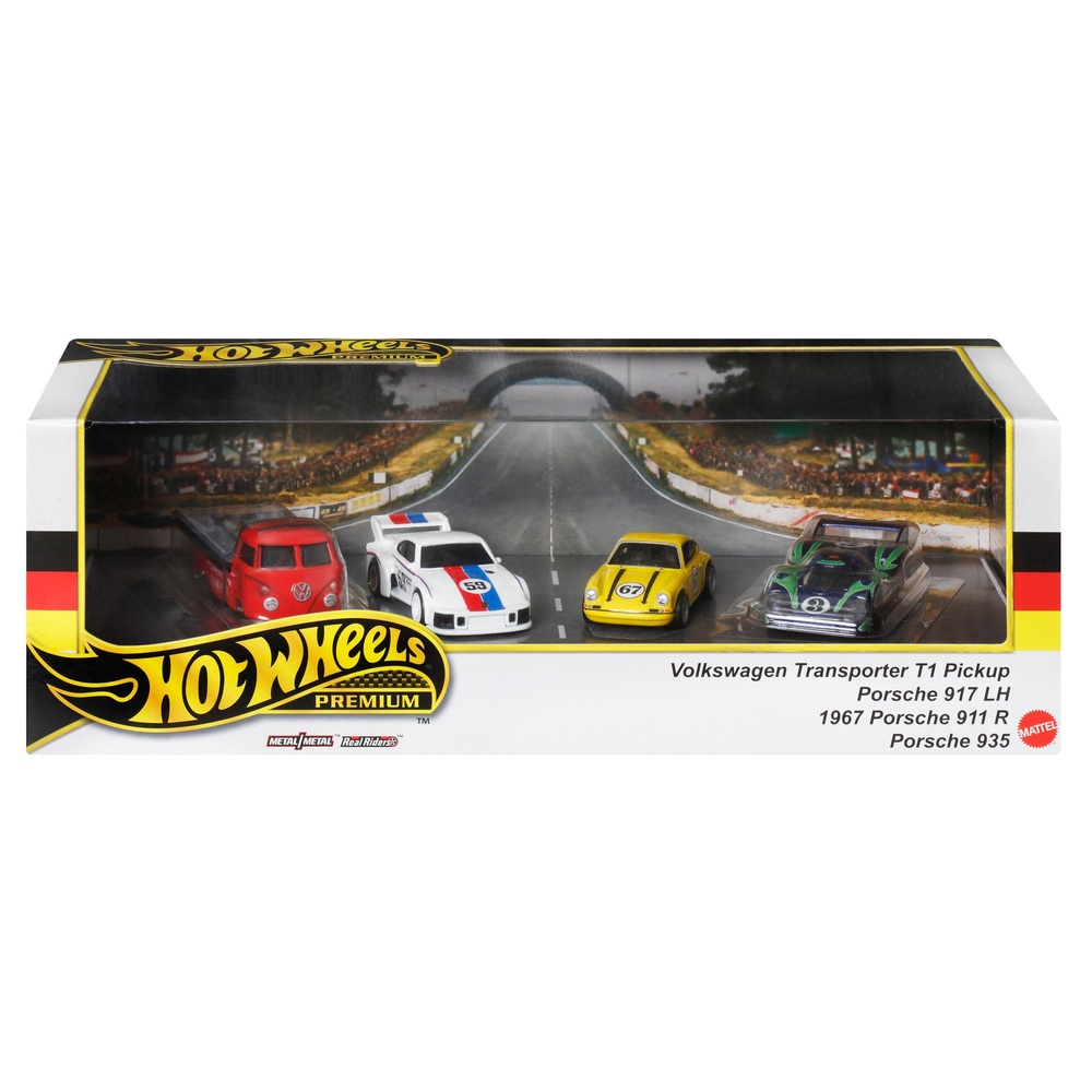 Hot Wheels Premium Porsche Sammler-Display 4er-Pack