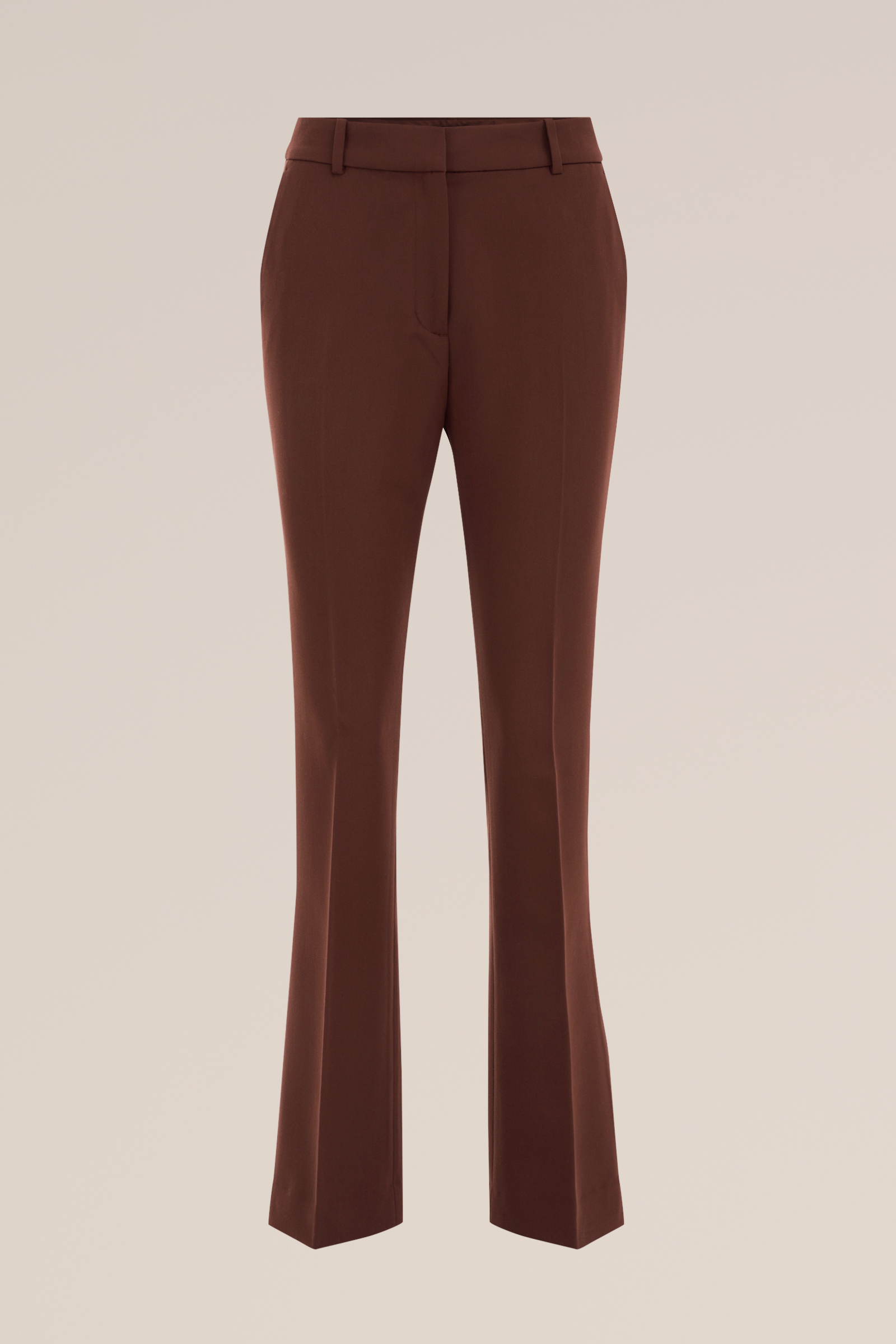 flared pantalon WE Fashion Donkerbruin