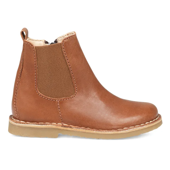Petit Nord Boots Ankle Zip | Cognac