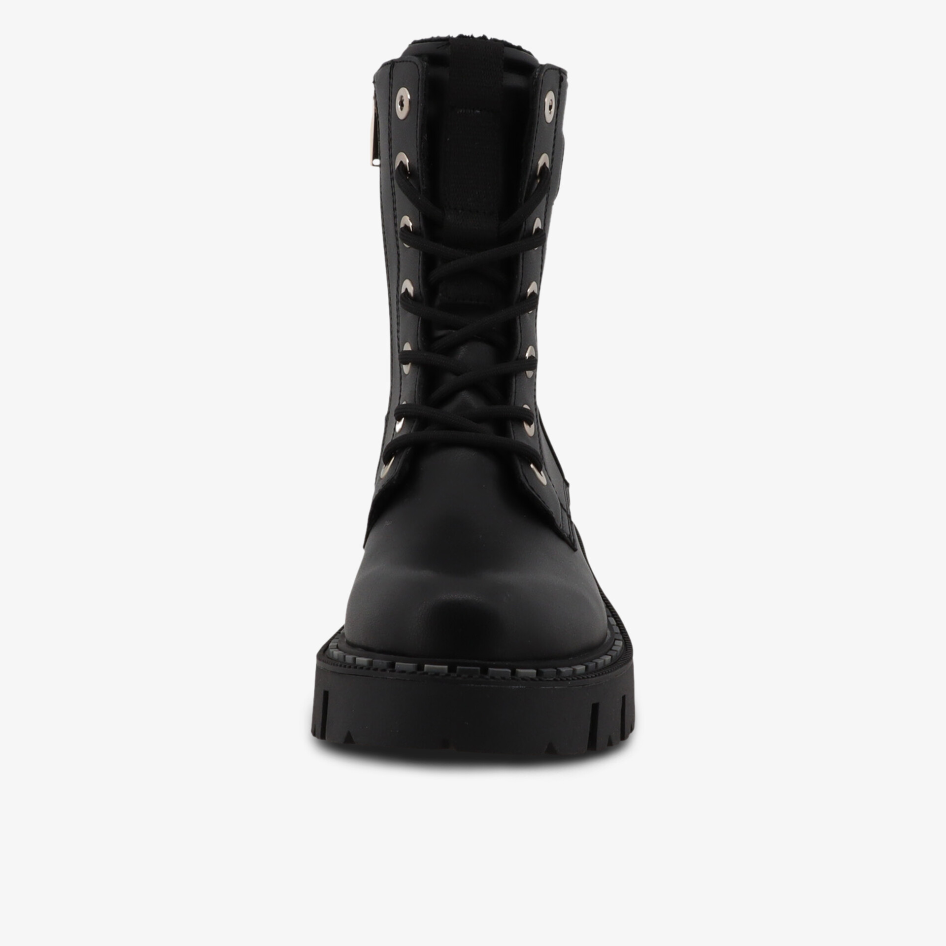 TOM TAILOR Damen Schnürstiefeletten schwarz