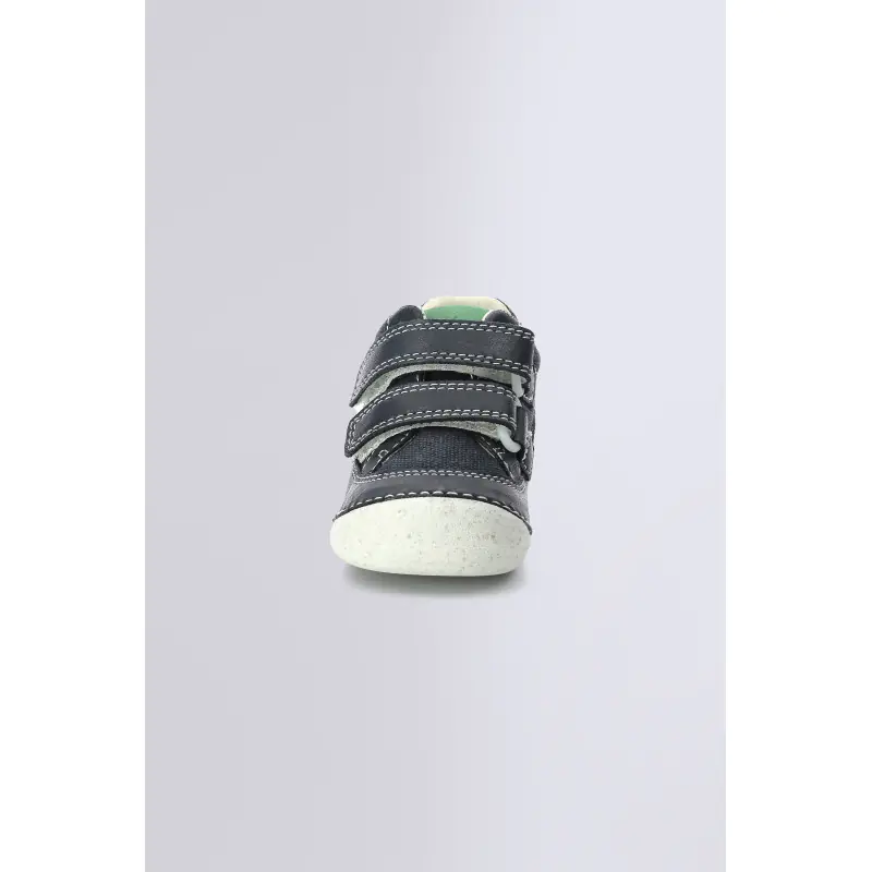 SOSTANKRO MARINE VERT BOTTILLONS Cuir Garçon