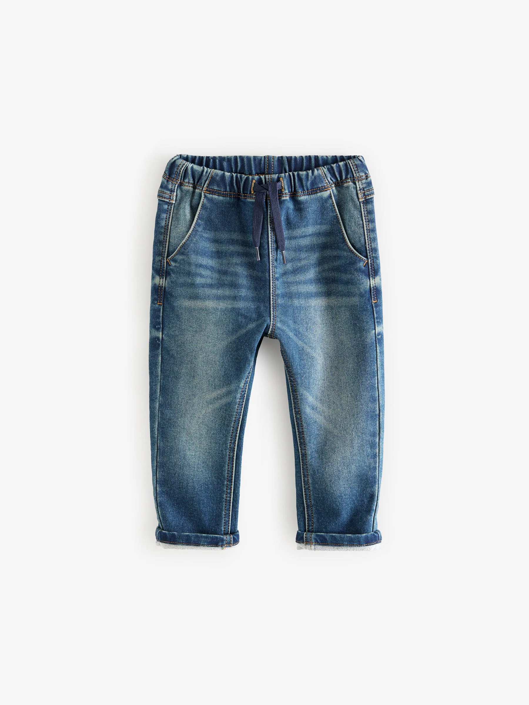 Vintage wassing - Superzachte jeans met stretch en elastische taille (3 mnd-7 jr)