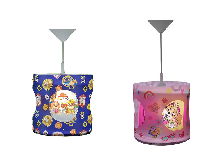 Draaibare hanglamp Paw Patrol, in hoogte verstelbaar