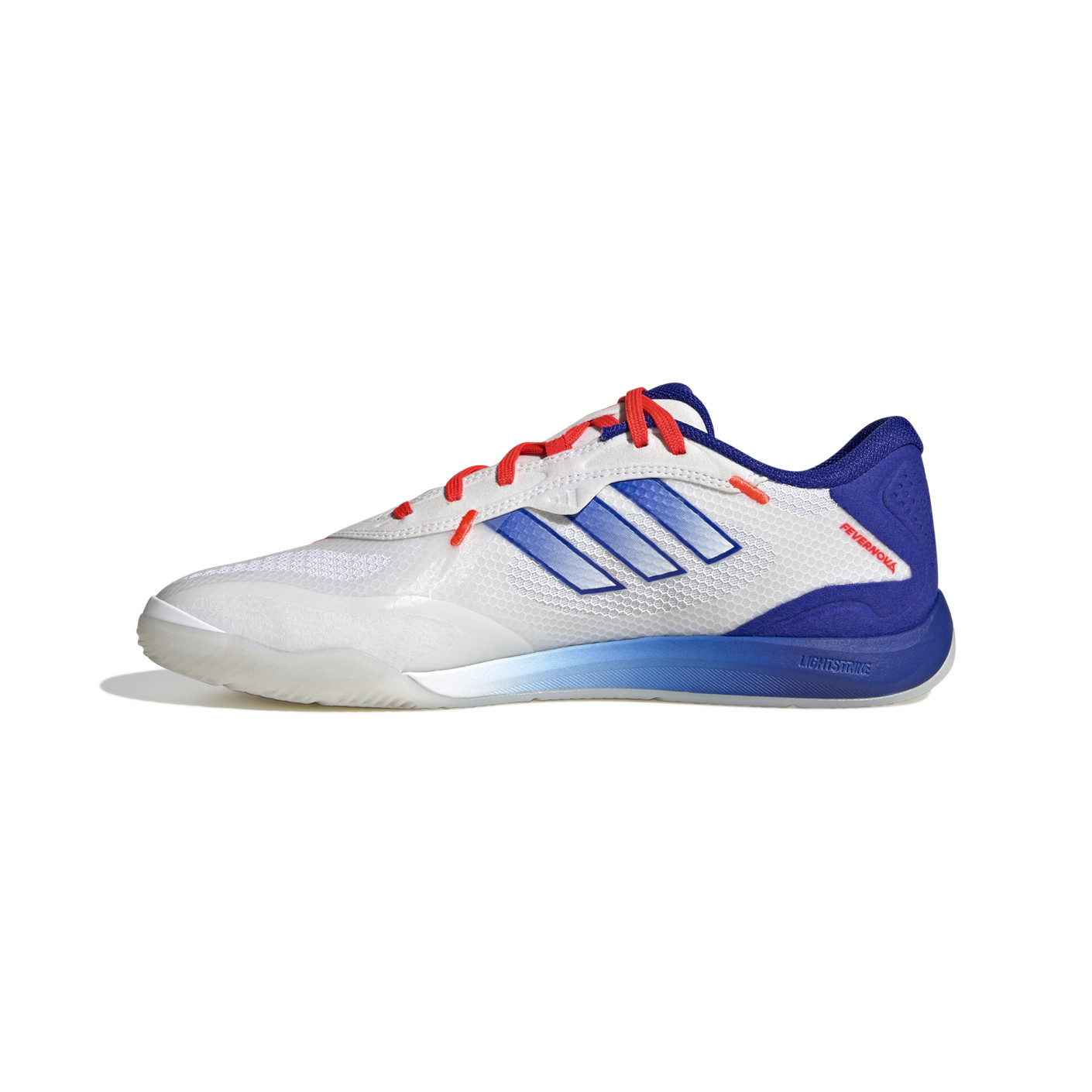 Adidas Fevernova Court Zaalvoetbalschoenen (IN) Wit Blauw Rood