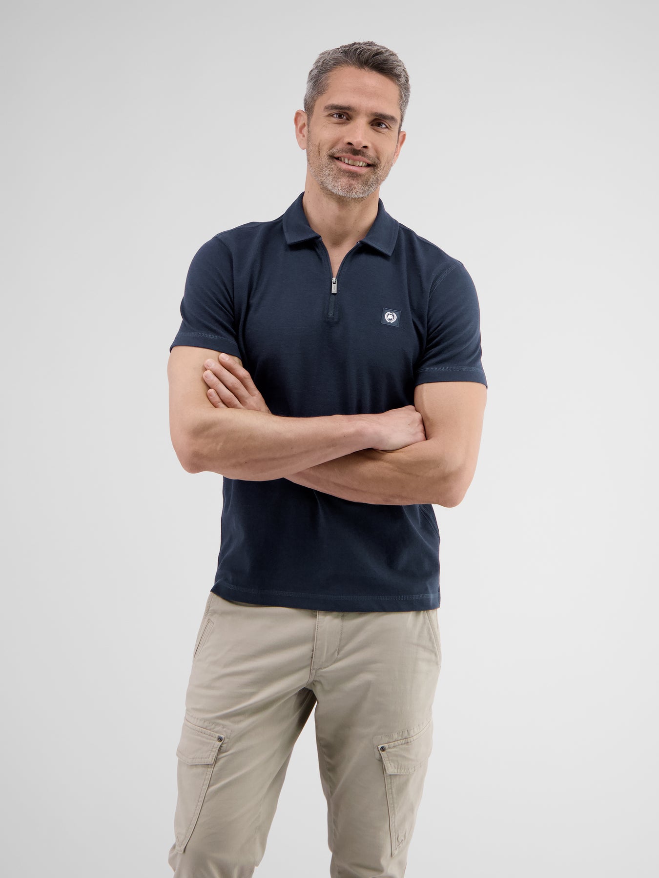 Poloshirt für Herren mit Reißverschluss in Cool & Dry Qualität