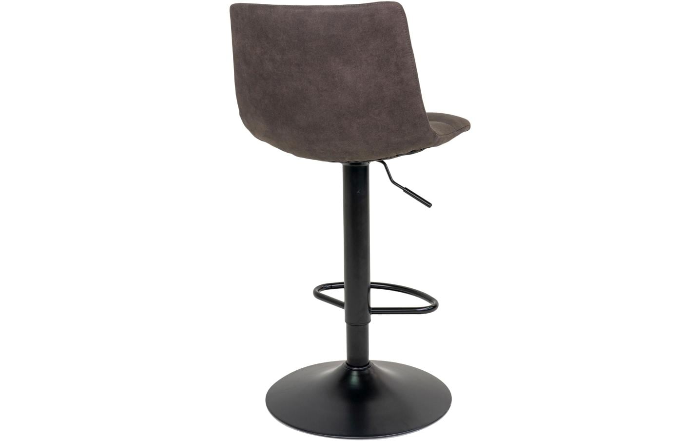 Barhocker Middelfart 2 Stück, 86 x 55 cm, Dunkelgrau/Schwarz<br>Barstühle mit Fussstütze