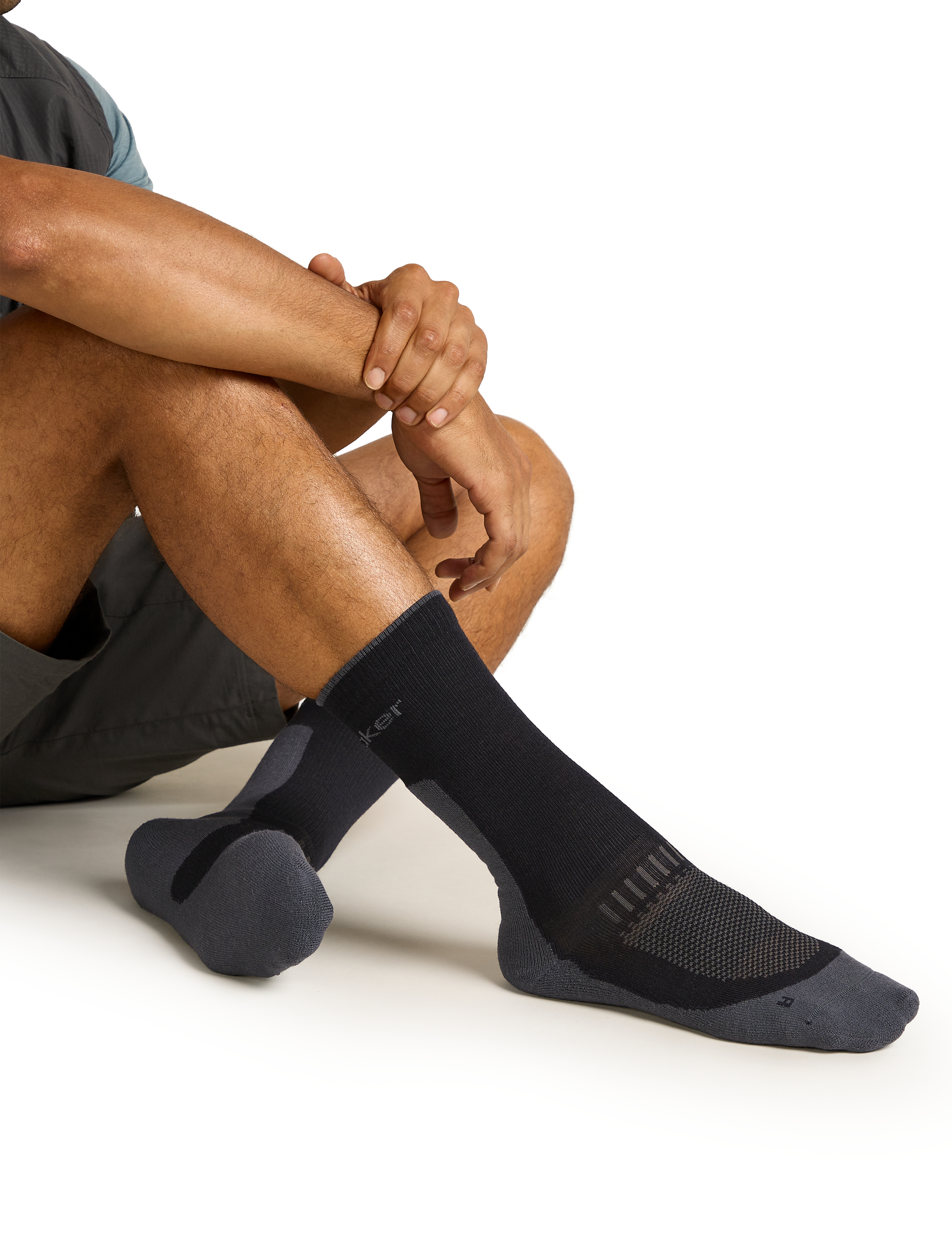 Merino Hike  Light Crew Herre Black/Obsidian