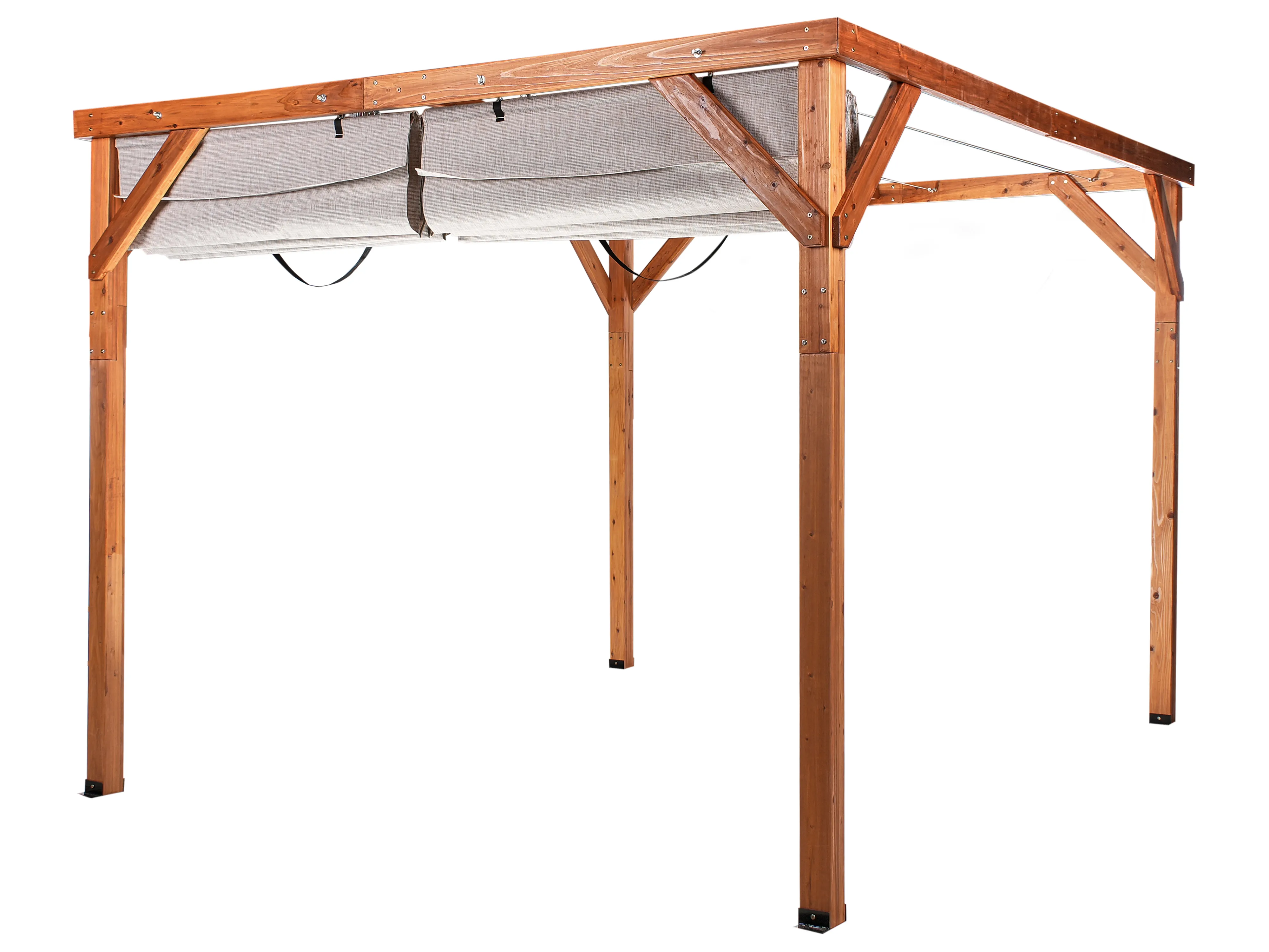 Paviljoen VILLAROSA Dennenhout 320 cm 380 cm Bruin/beige