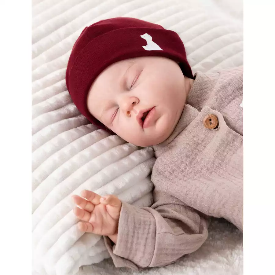 Baby Sweets Mütze Bruno, der Eisbär by Maria König kastanienbraun