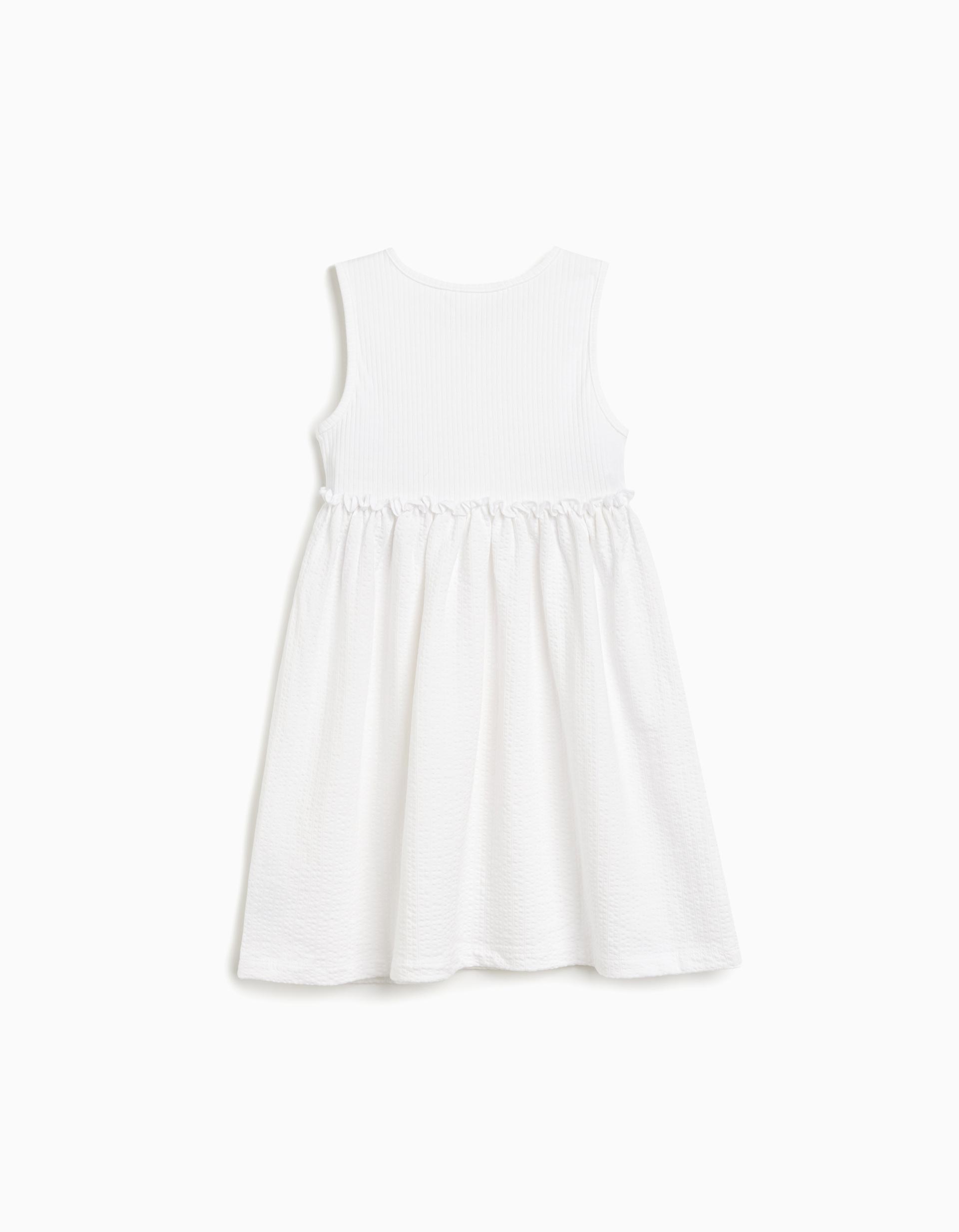 Vestido, Menina, Branco