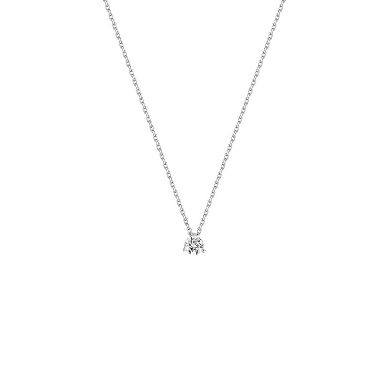 Collier Femme - Or 18 Carats - Diamant 0,14 Carats - Longueur : 42 cm