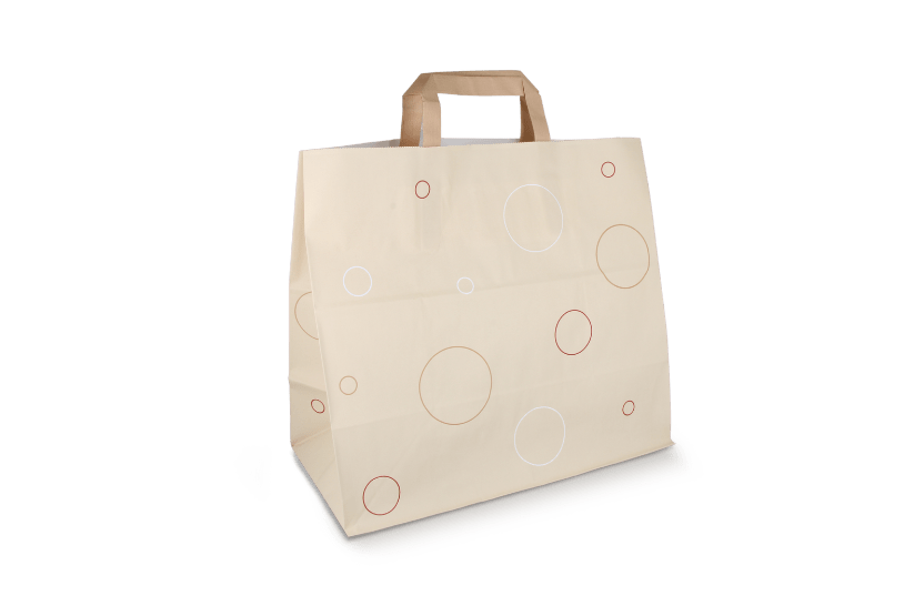Papieren tassen Groot bubbles 90 gr. 32+17x29cm
