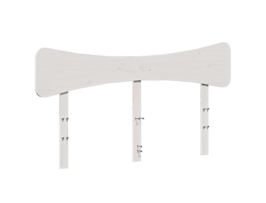 VIDAXL - Tête de lit blanc 150 cm bois massif de pin