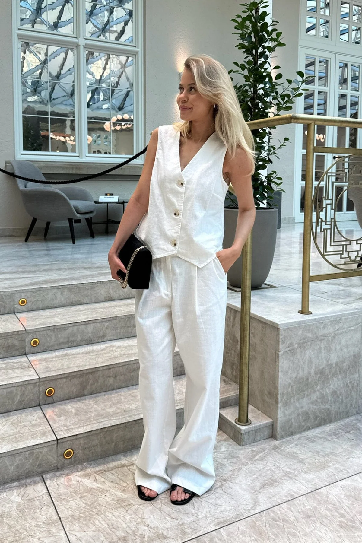 BYIC Celinaic Pants white white