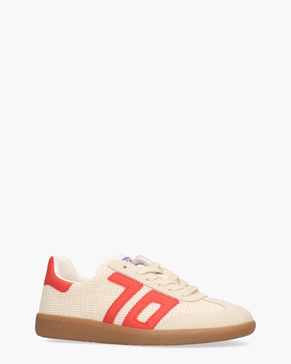 Back 70 Ghost Iuta Off-White/Rood Damessneakers