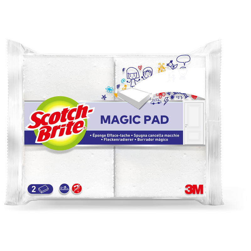 Scotch-Brite Flecken-Radierer Magic2, weiss