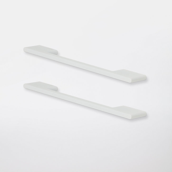 Poignée de meuble de cuisine GoodHome Cacao Blanc L. 22 cm, 2 pièces