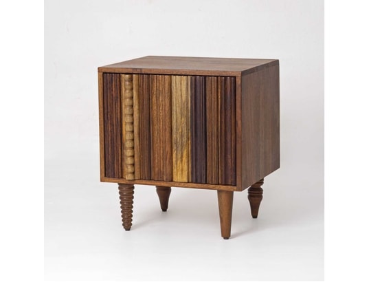 BOIS ET CHIFFONS CONCEPT - Chevet 1 portes gauche - manguier ramon