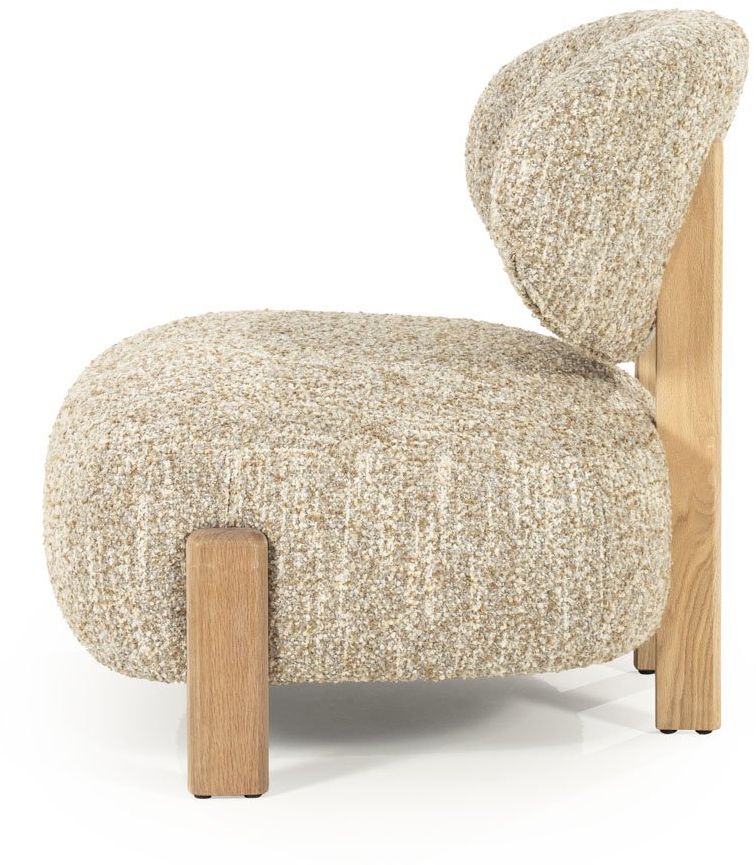 Fauteuil Reza Naturel, Beige van Eleonora