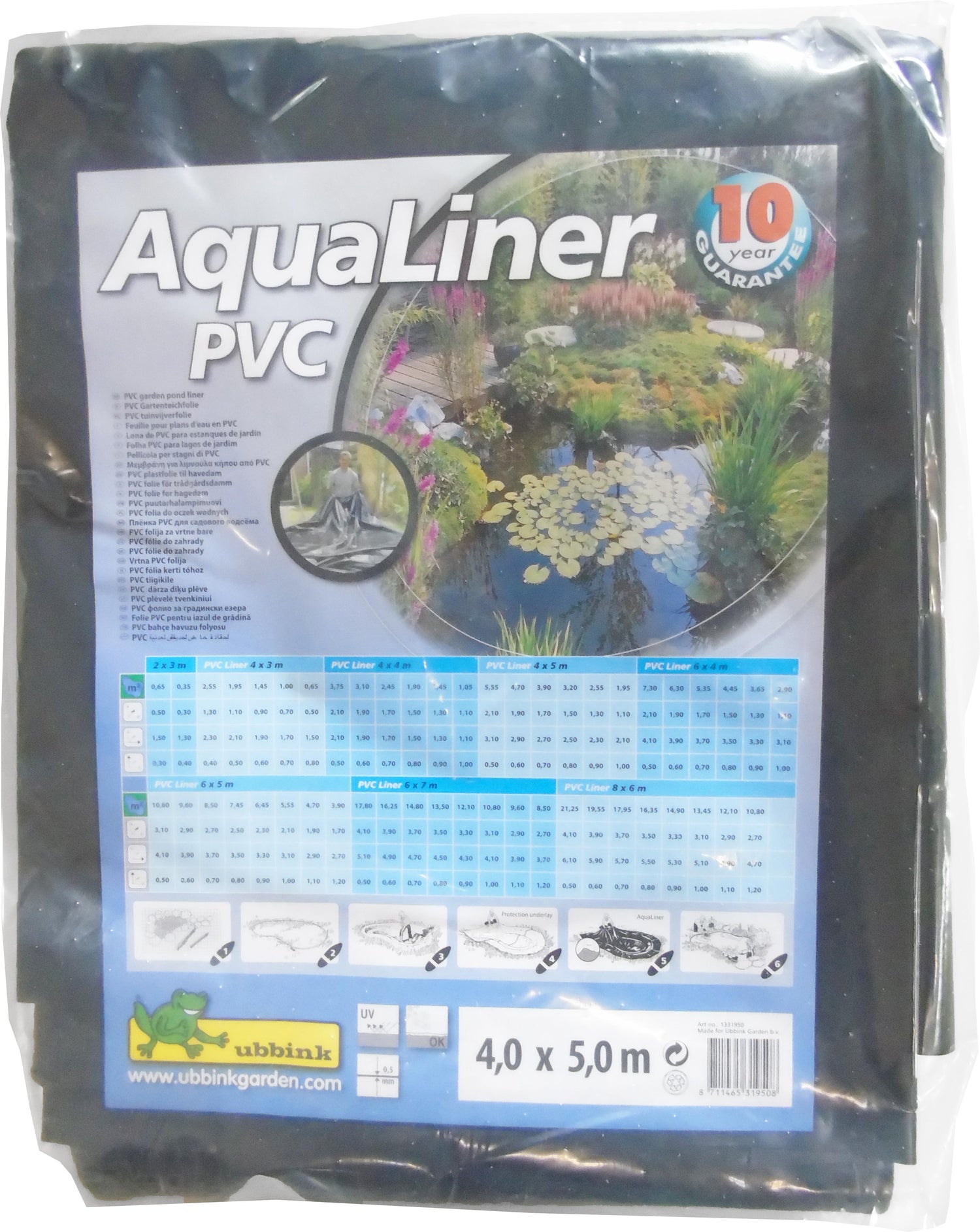 Ubbink vijverfolie AquaLiner 500 x 400 x 0,05 cm