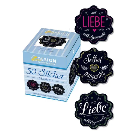 Avery Zweckform Z-Design 56859, Sticker auf Rolle, Selbstgemacht, 50 Aufkleber