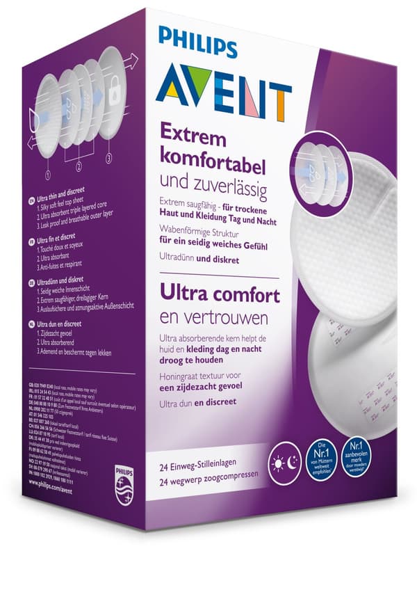 Akcija! Philips Avent Vienreizējas lietošanas krūšturu ieliktnīši (24 gab.)