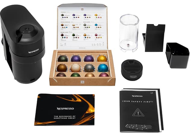 Nespresso Vertuo Pop kaffemaskine fra DeLonghi ENV90.B (sort)