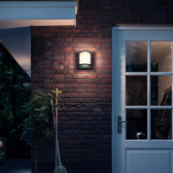 Philips buitenlamp Samondra antraciet met sensor LED 3,8W 800 lm