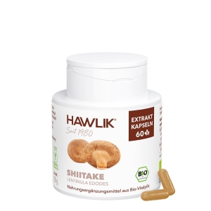HAWLIK Shiitake Extrakt Kapseln, 60 Stück