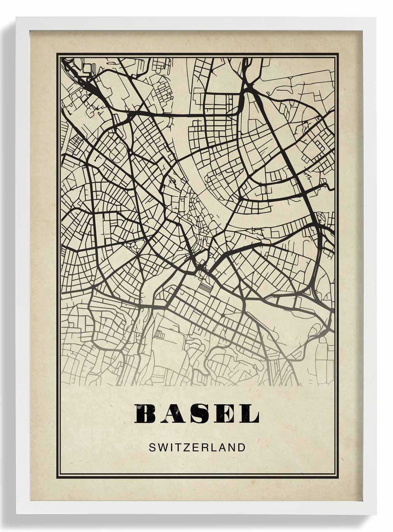 Basel Stadt Sepia