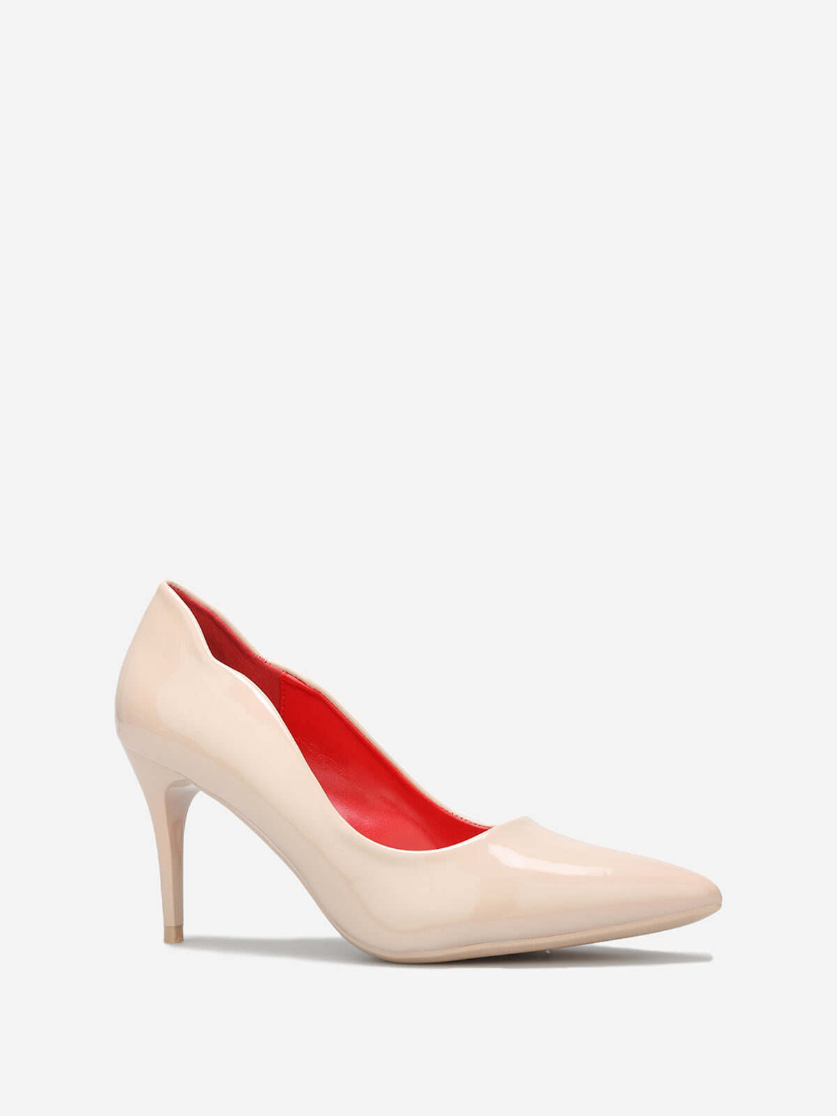 Escarpins pointus vernis- Beige