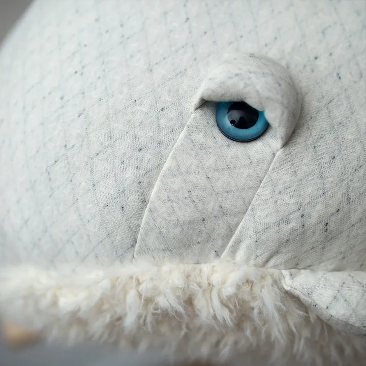 Bigstuffed Peluche géante baleine Albino 82 cm | Blanc