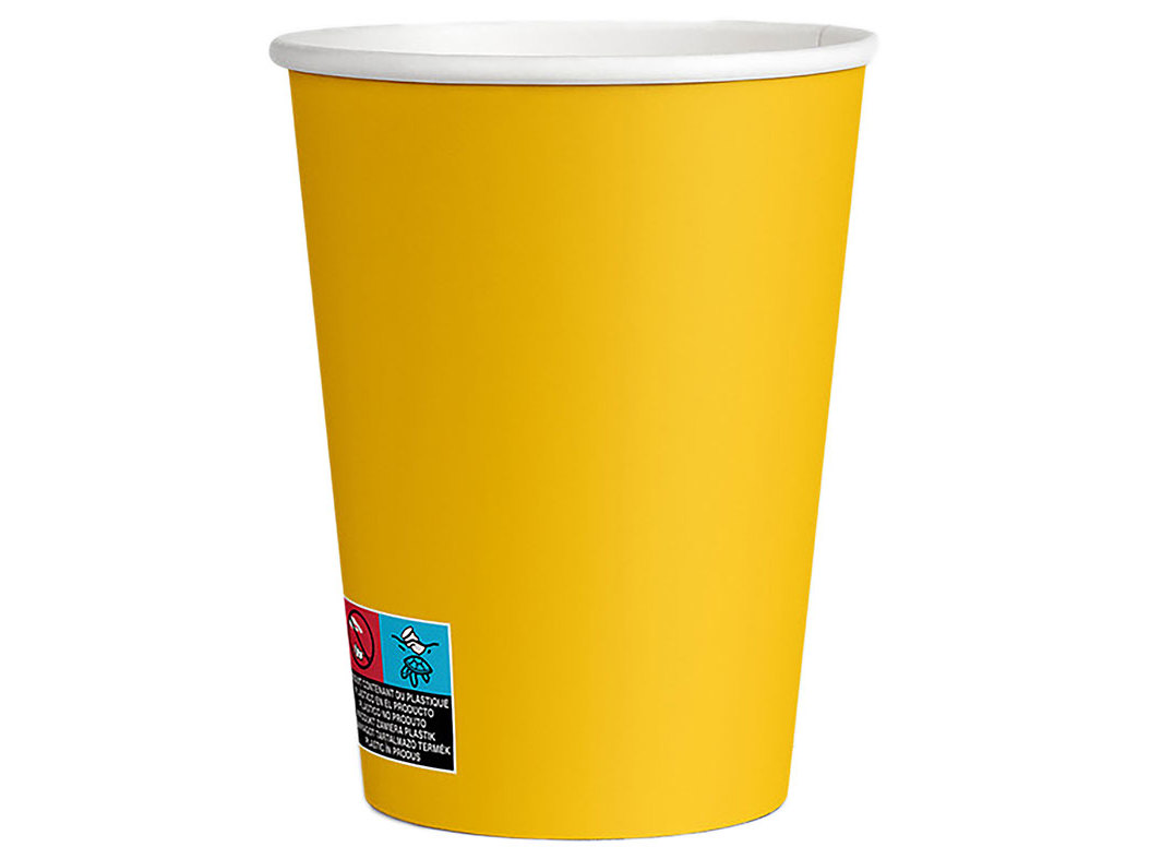 COPO CARTÃO ACTUEL AMARELO 25CL X20